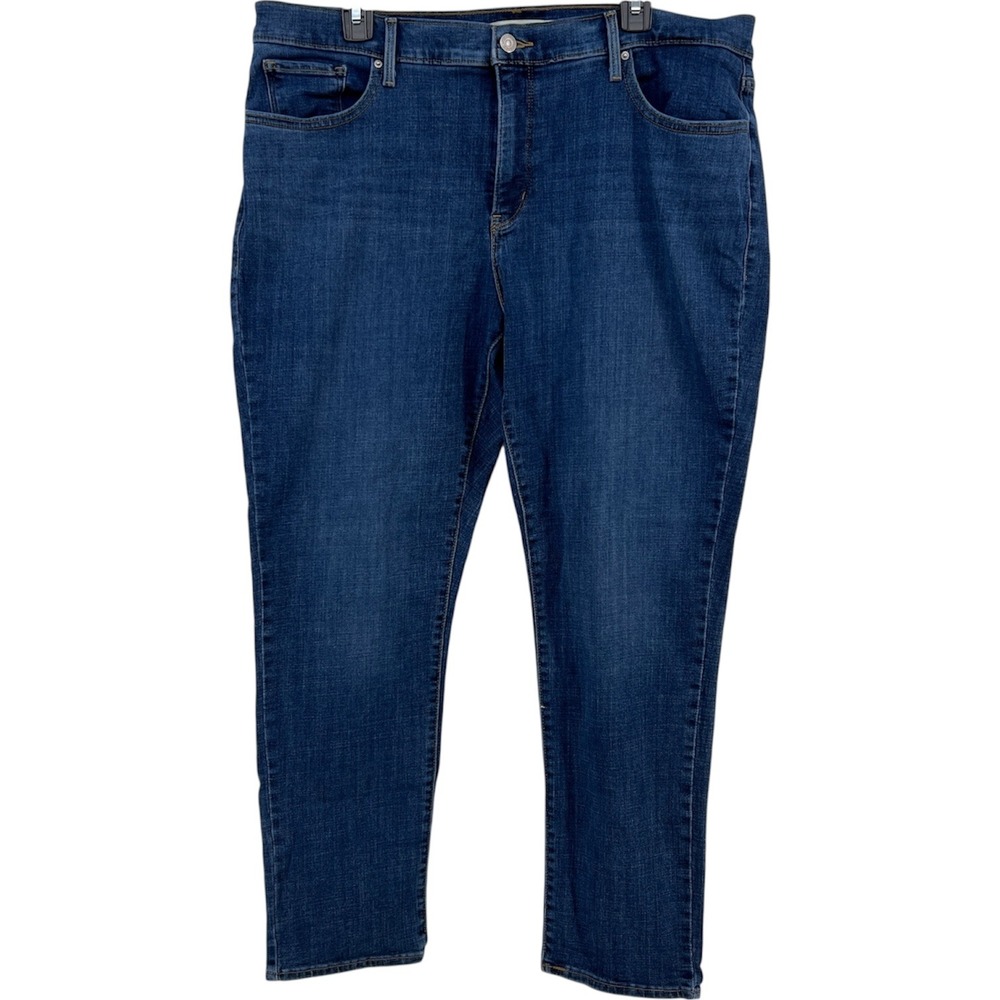 Levi Strauss Co 311 Shaping Skinny Women Jeans Dark Wash‎ Straight Leg Size 20W
